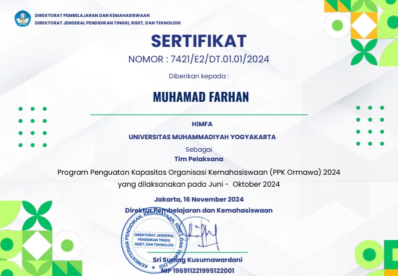 PPK Ormawa 2024